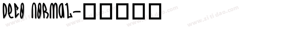 Deco Normal字体转换